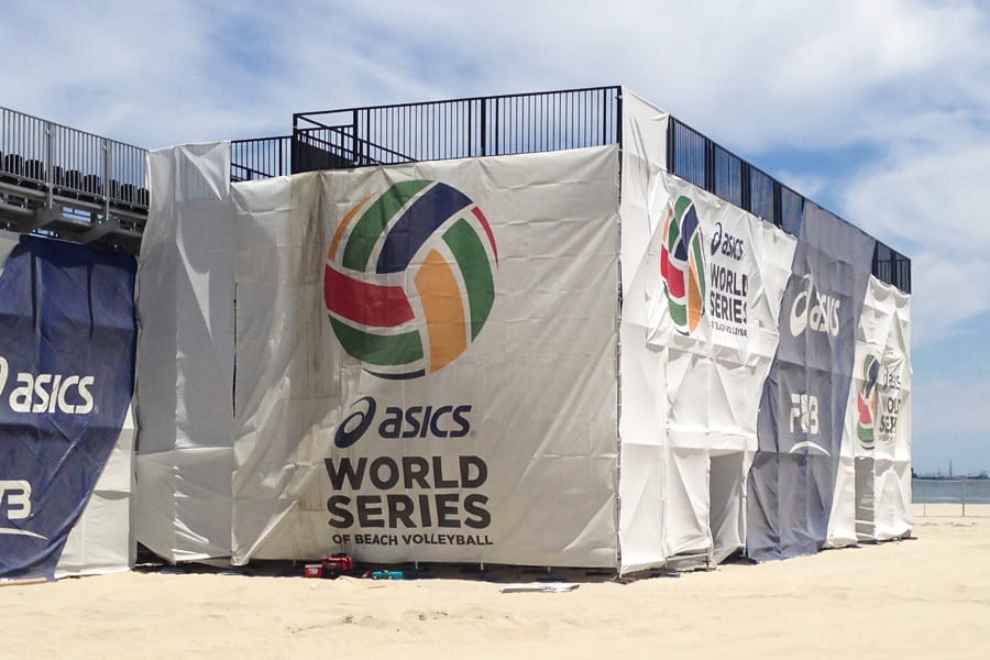 Custom Platform For Asics Beach Volleyball Tournament