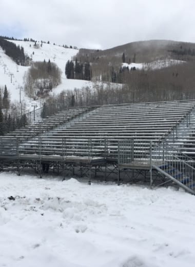 All Weather Bleacher Installation