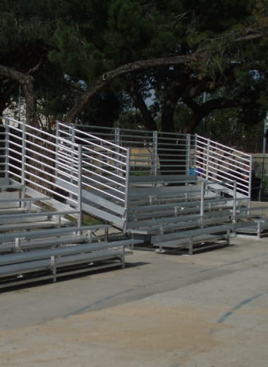 Permanent Bleachers Installed For Schools